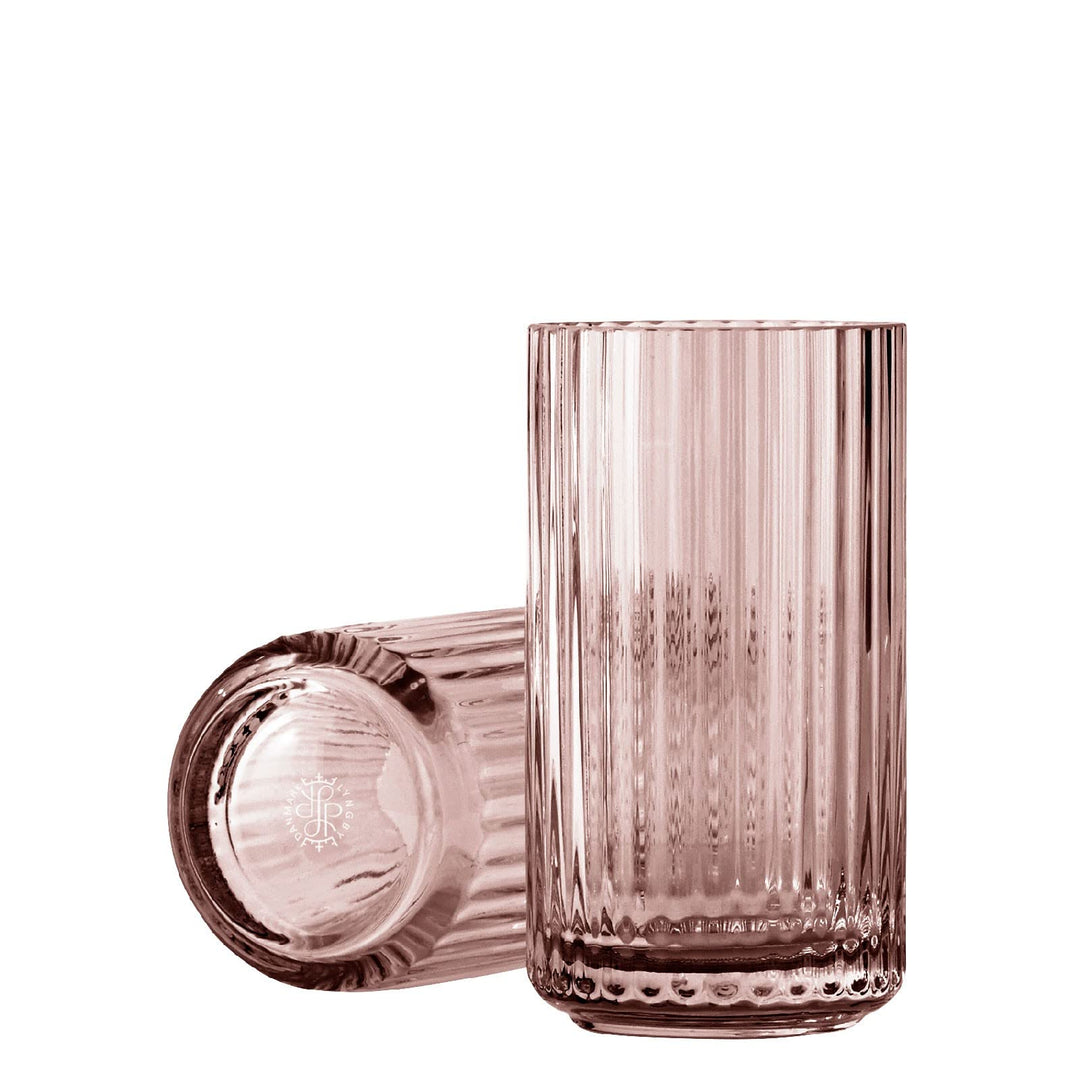 Lyngby Porcelæn Vase H15.5 cm Lyngby aus mundgeblasenem Glas zeitlos, rot H15,5 cm Burgundy, H15,5 c