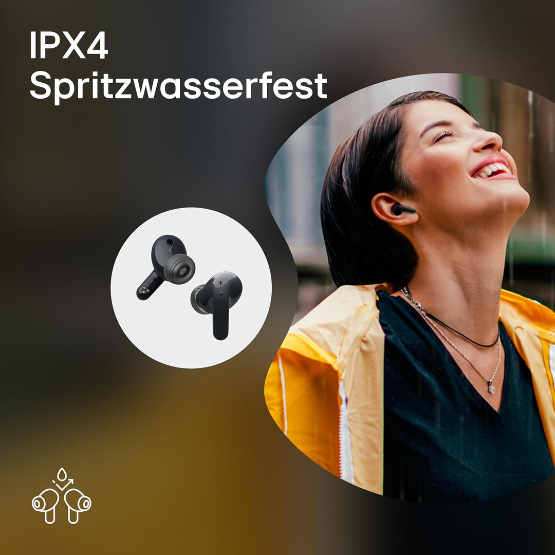 LG TONE Free DT80Q In-Ear Bluetooth Kopfhörer mit Dolby Atmos-Sound, MERIDIAN-Technologie, ANC (Acti
