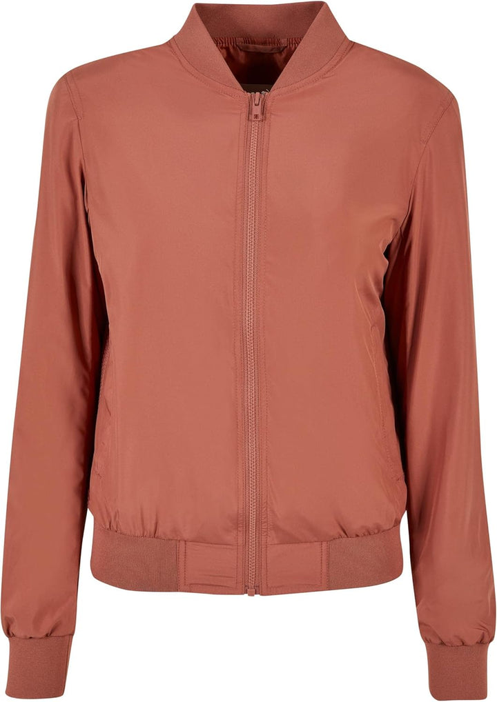 Urban Classics Damen Bomberjacke Ladies Light Bomber Jacket, leichte Fliegerjacke für Frauen in viel