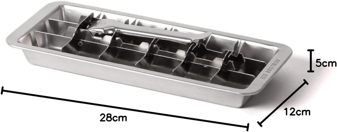 ECO Ice Cuber von ECO Brotbox | plastikfreie Eiswürfelform aus Edelstahl | Behälter lebensmittelecht