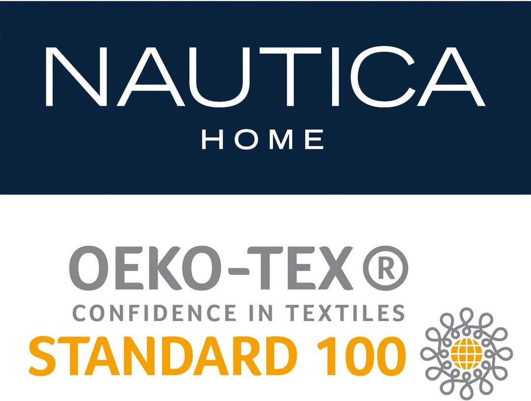 Nautica Home Dover Bettwäsche Set Satin 100% Baumwolle Wendebettwäsche Reissverschluss 155x220 Bettb