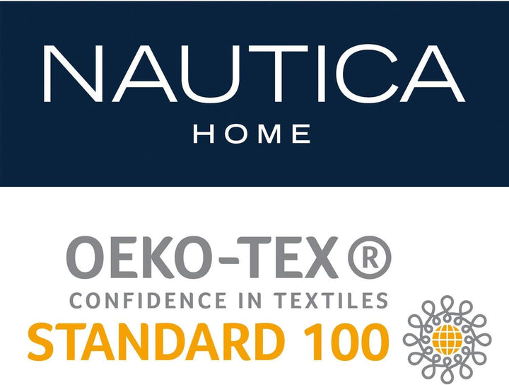 Nautica Home Dover Bettwäsche Set Satin 100% Baumwolle Wendebettwäsche Reissverschluss 155x220 Bettb