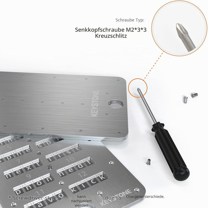 KEYSTONE Crypto Seed Speicher, Crypto Stahl Kapsel Metall Wallet, Cold Speicher Backup, 24 Wörter Bi