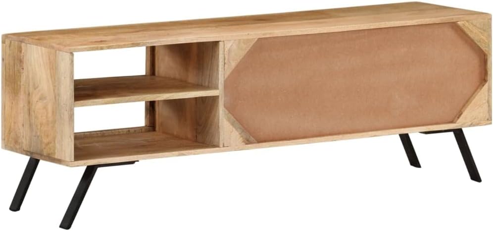 vidaXL Mangoholz Massiv TV Schrank Rustikal Lowboard TV Möbel Tisch Board Sideboard Fernsehtisch Fer