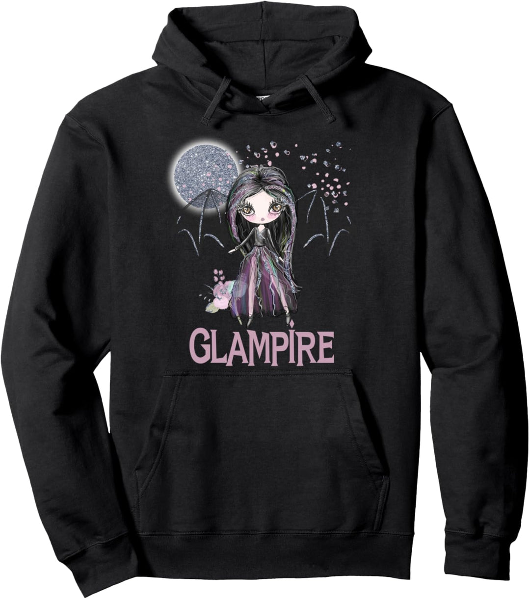 Pretty Halloween Vampir Glam Gothic Mädchen Fledermaus Glampire Kids Pullover Hoodie