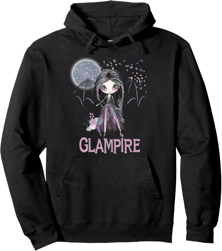 Pretty Halloween Vampir Glam Gothic Mädchen Fledermaus Glampire Kids Pullover Hoodie