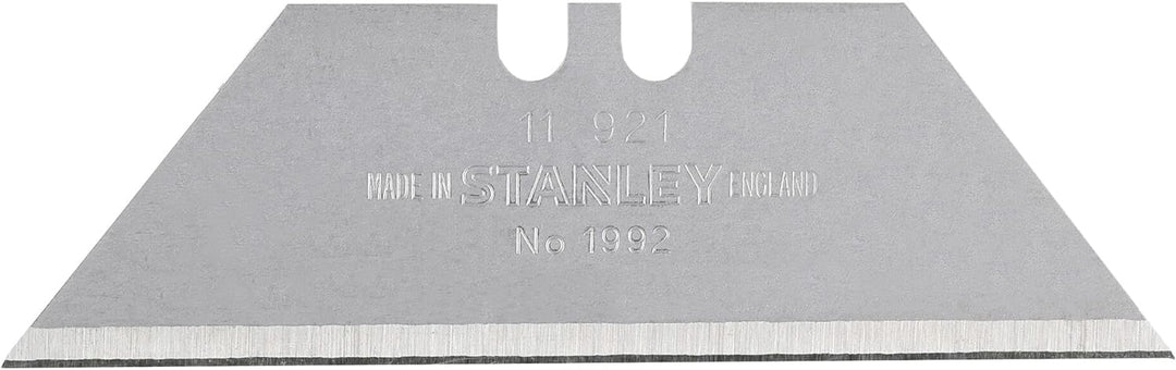 Stanley Trapezklingen 1992 (ohne Lochung, 62mm Klingenlänge, für allgemeine & schwere Schneidarbeite