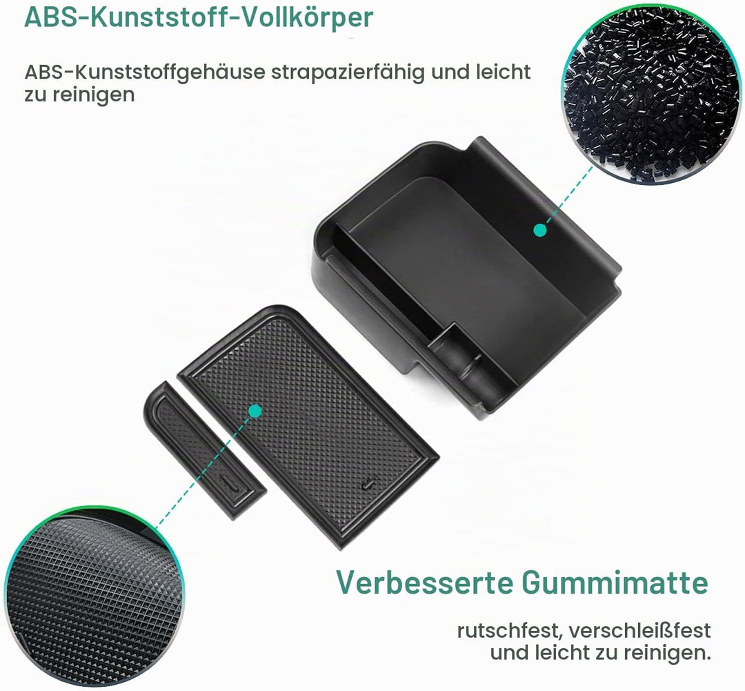 GAFAT Kompatibel mit VW Golf 8 8.5 MK8 GTI GTE GTD Alltrack R Variant 2020-2025 2026 Mittelkonsole A