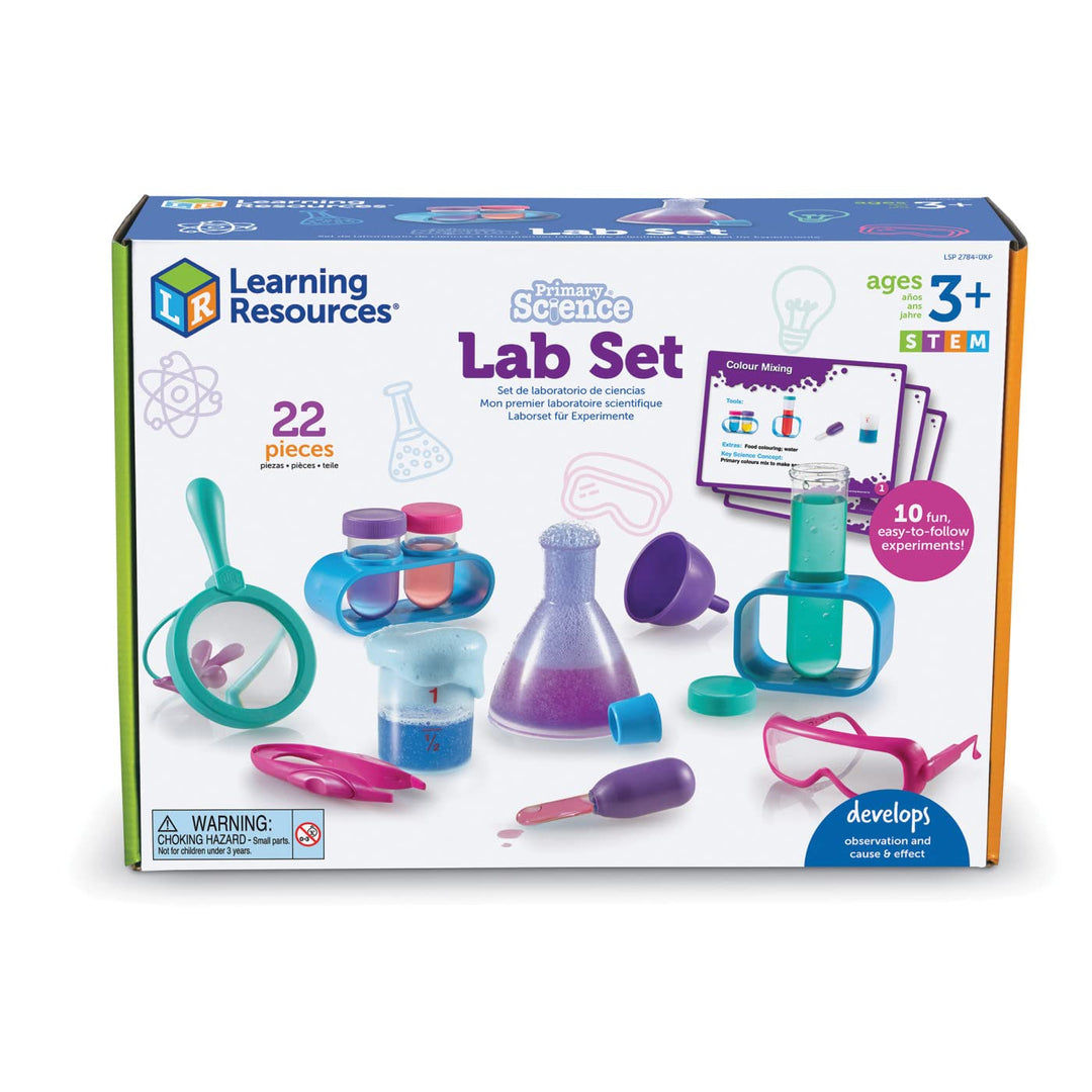 Learning Resources Naturwissenschaften in der Vorschule – Laborset für Kinder (Pink), Experimentierk