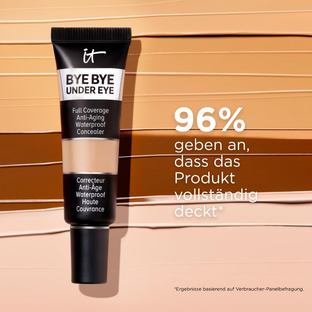 It Cosmetics Bye Bye Under Eye Full Coverage anti-aging waterproof Concealer (21.5 Medium Nude)