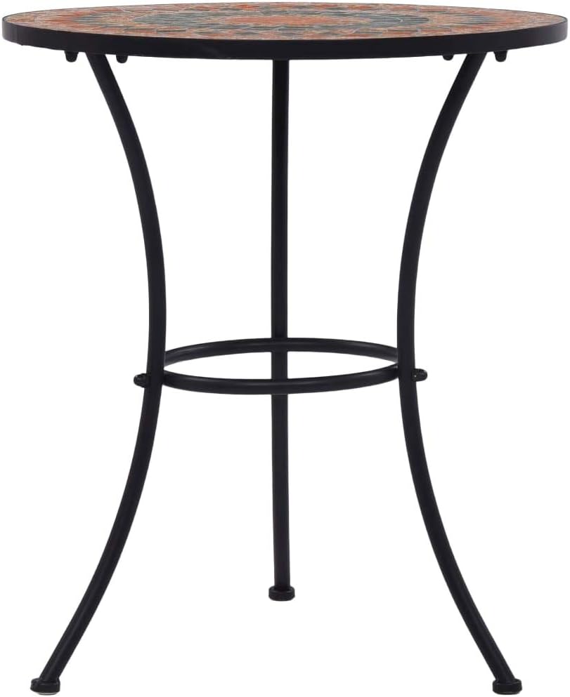 vidaXL Mosaik Bistrotisch Gartentisch Balkontisch Mosaiktisch Terrassentisch Tisch Beistelltisch Gar