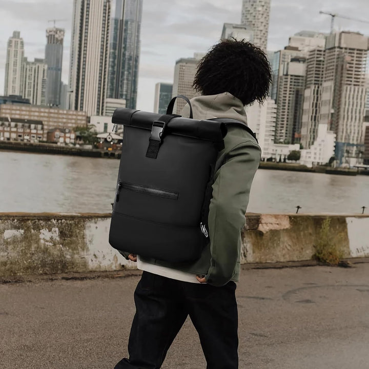 Rolltop Rucksack Herren Damen Wasserdicht Grosse Laptop Rucksack Reiserucksack mit Multifunktionale