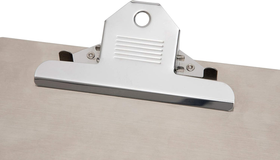 Maul Schreibplatte A4 MAULsteel Edelstahl, Hochformat, A4, Grösse 33 x 22, Klemmweite 2 cm, 2356495