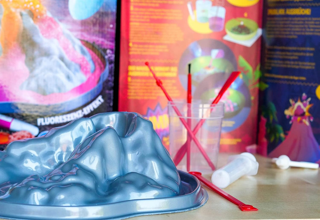 Clementoni Galileo Fun – Nachtleuchtender Vulkan, atemberaubender Vulkanausbruch zum Nachbauen, eind