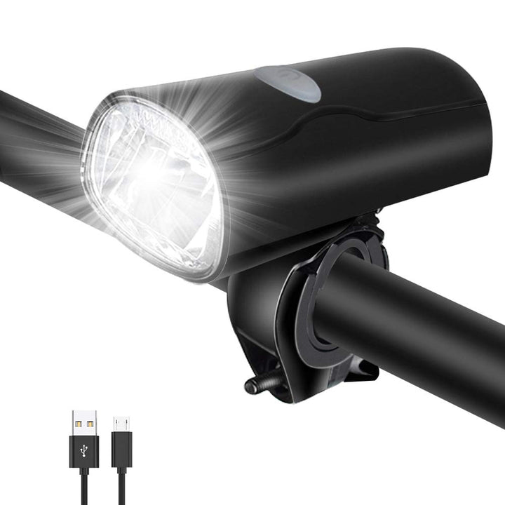 Opard Fahrradlicht, Fahrradbeleuchtung LED, 2 Licht-Modi Fahrradlampe USB aufladbar/StVZO Zugelassen