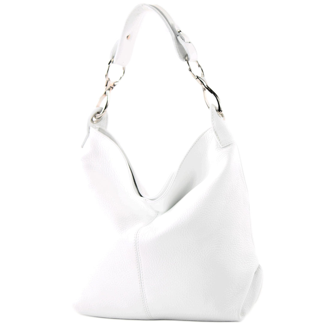 modamoda de - T168 - ital Schultertasche Umhängetasche aus Leder