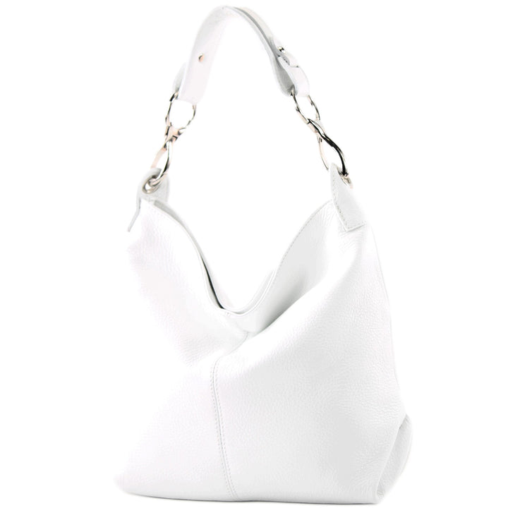modamoda de - T168 - ital Schultertasche Umhängetasche aus Leder