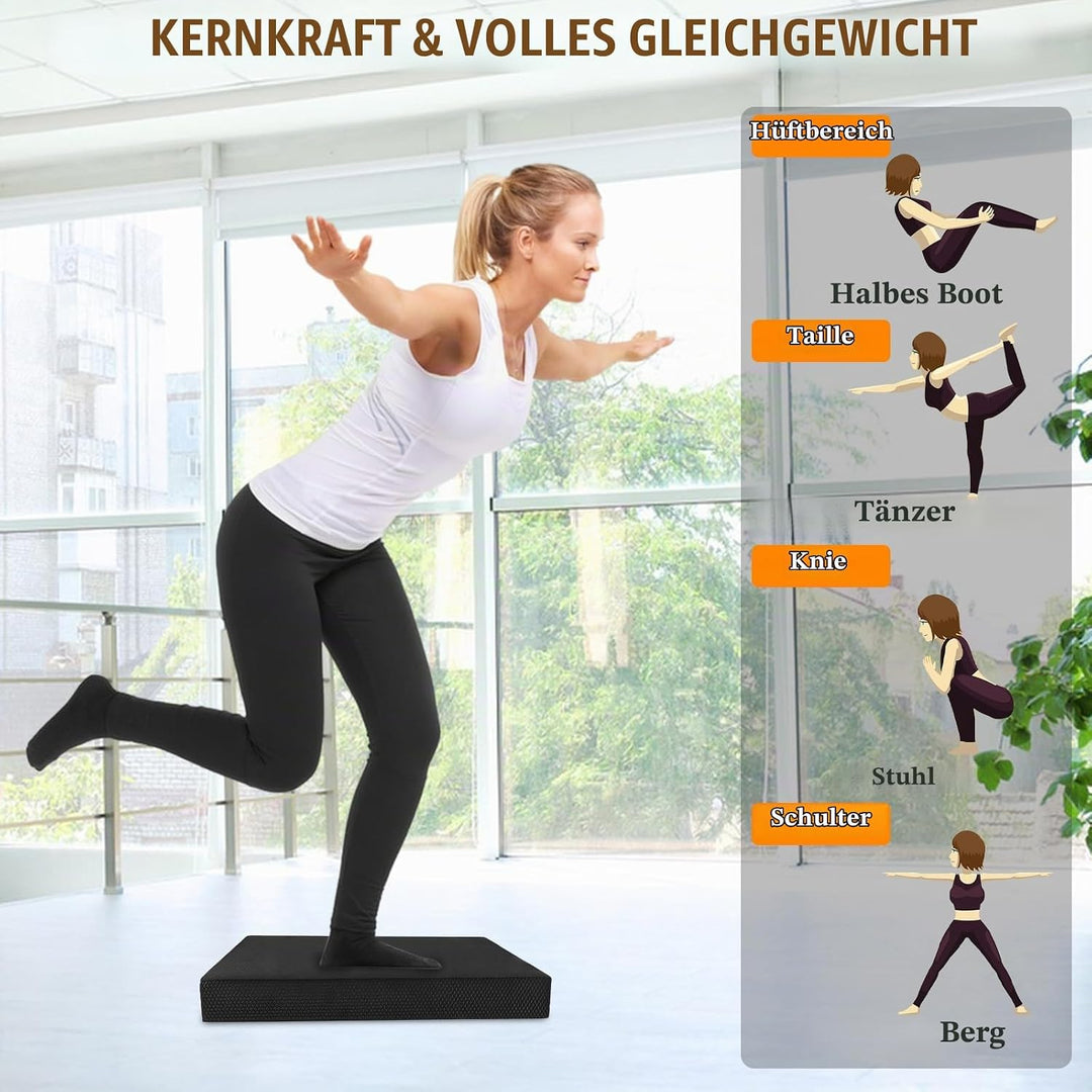 DAJAVE 2 Stück Balance Pad für Erwachsene und Pferde - Gleichgewichtskissen/Wackelkissen, Balance Pa
