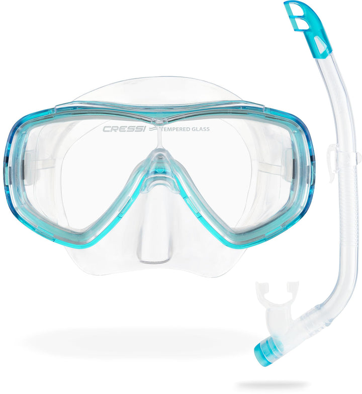 Cressi Junior Set Ondina - Taucherbrille Kinder 7-13 Jahre + Schnorchel Schwimmbad Anti-Beschlag Kra