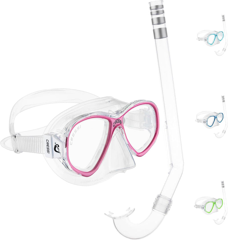 Cressi Perla Jr - Maske oder Combo Set Maske Perla Jr + Schnorchel Minigringo, Einheitsgrösse, Junio