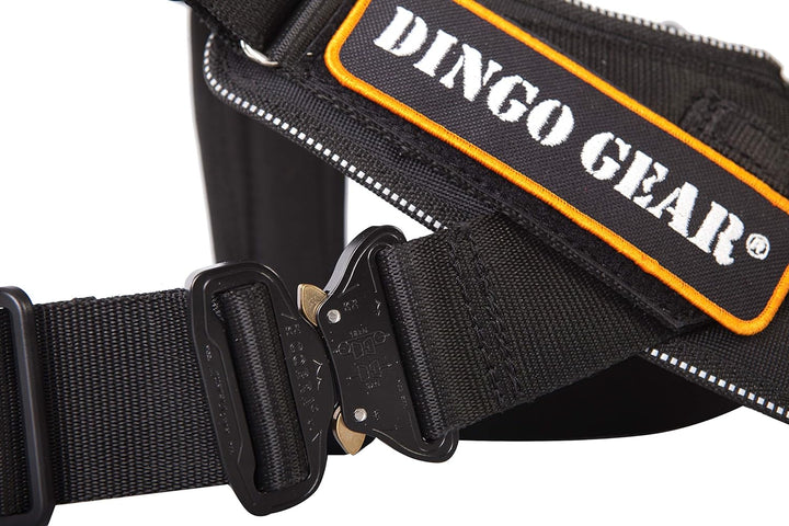 Dingo Gear Geschirr für Hunde in der Arbeit Grosse M,Training K9 IPO Cobra System, handgefertigt Sch