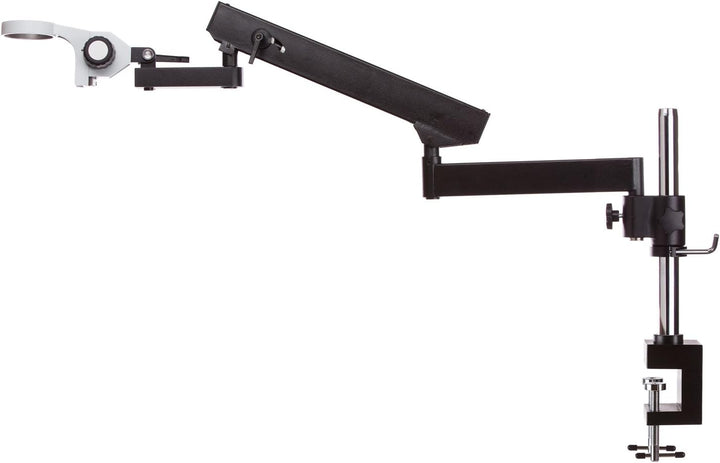 AmScope Gelenkständer mit Pfostenklemme und Fokussierleiste für Stereo-Mikroskope