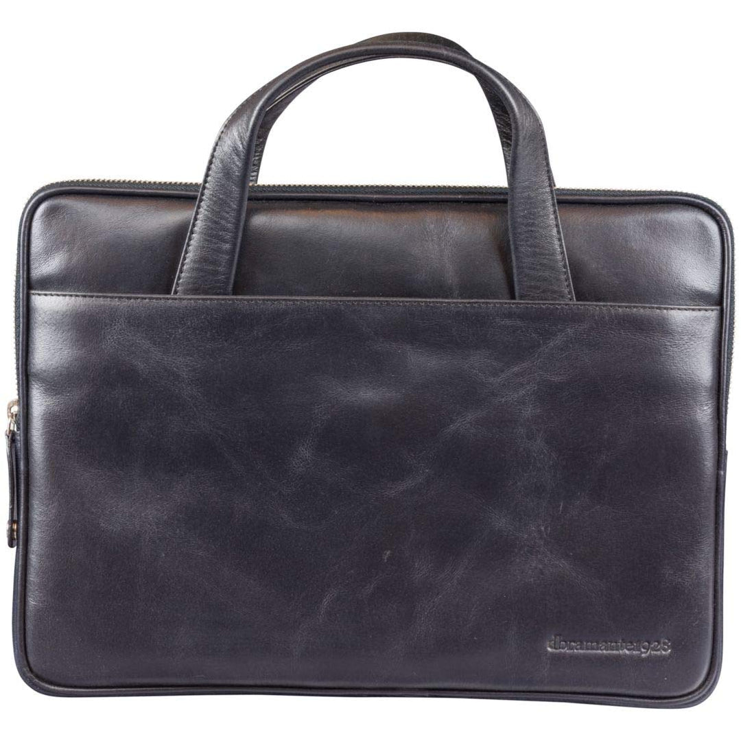 dbramante1928 - Silkeborg Laptoptasche für Damen und Herren - Tasche mit zwei strukturierten Ledergr