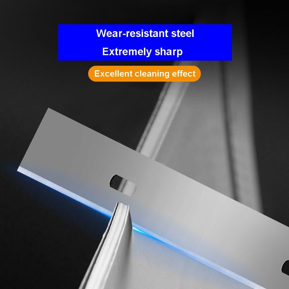 10 Stück Ersatzklingen für Schaber 100mm Klinge für Fenster Tapetenschaber Klingen Carbon Stahl (50)