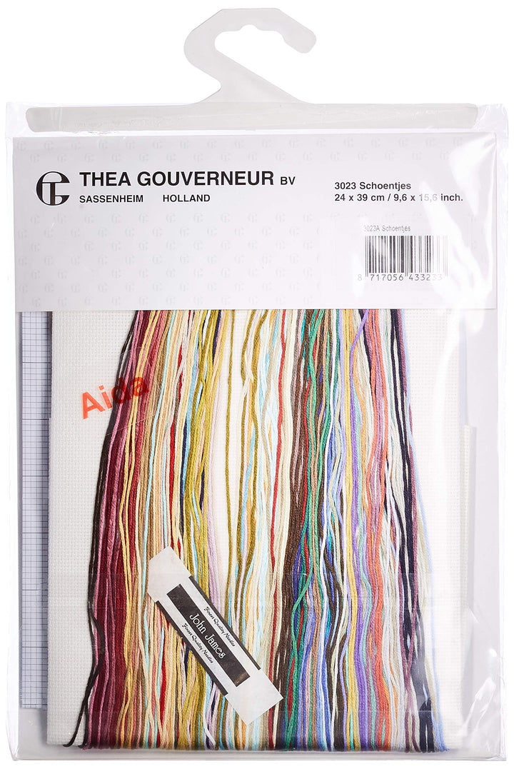 Thea Gouverneur 3023A Kreuzstich-Set, Mehrfarbig, 24x39cm 24x39cm Mehrfarbig, 24x39cm Mehrfarbig