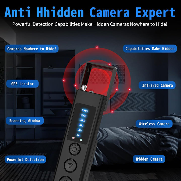 Wanzen Detektor, Hidden Camera Detector RF Versteckte Kamera Finder X16, X16