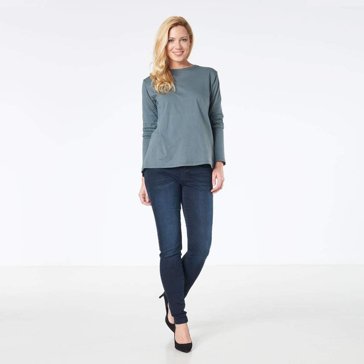 COLAC Damen Jeans Mira Slim Black Used Skinny Fit mit Stretch 203.05.02 38W / 32L Darkblue Used, 38W
