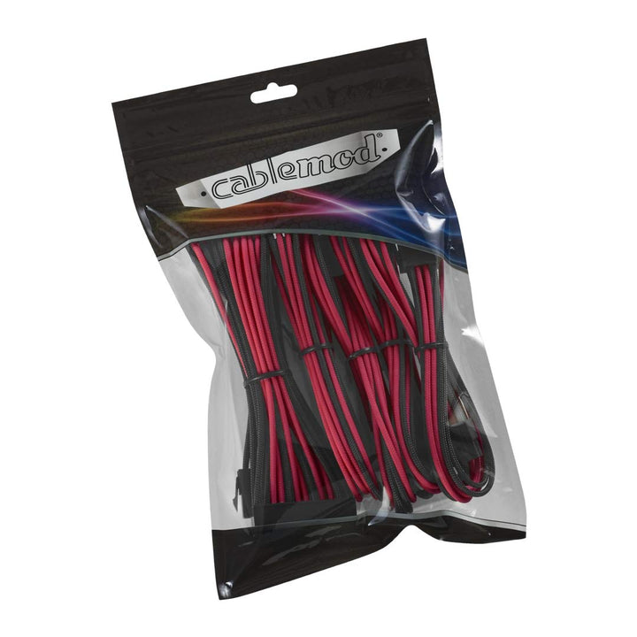 CableMod Classic ModMesh Cable Extension Kit (8+8 Serie, Schwarz/Rot) Série 8+8 Schwarz/Rot, Série 8