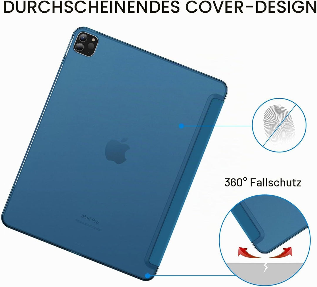 JETech Hülle für iPad Pro 12,9 Zoll (6./5. Generation, Modell 2022/2021), Unterstützung Pencil Aufla