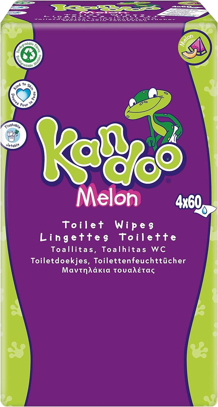 Kandoo Toallitas Melon 4X60