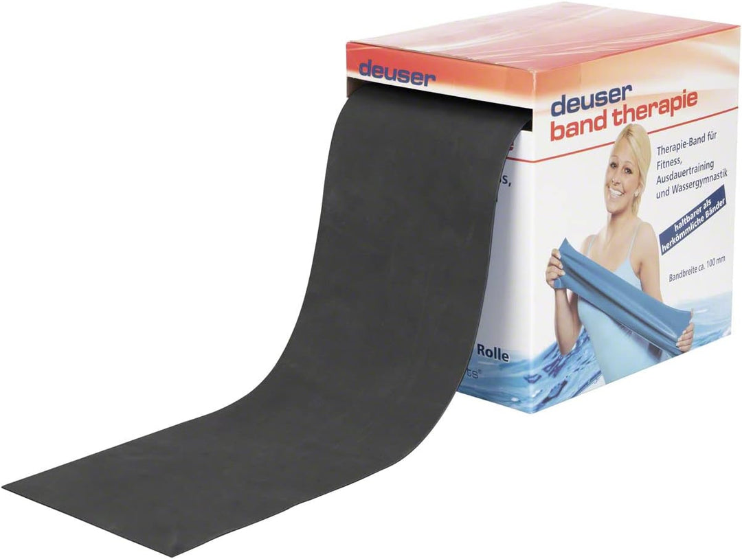 Deuser Band Therapie 20 M Aqua Fitnessband, Schwarz