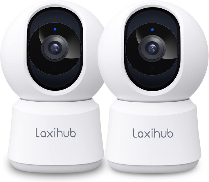 LAXIHUB 5MP Hundekamera mit App Überwachungskamera Innen Baby, 2.4G/5GHz Dual-Band WLAN Haustier Kam