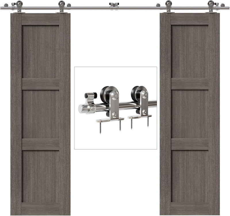 CCJH 9FT/274cm Schiebetürbeschlag Edelstahl, Schiebetürsystem Schiebetür Beschlag Schiebetürbeschlag