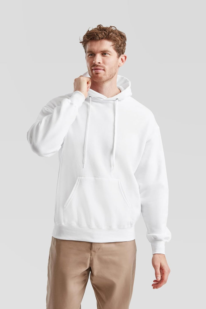 Fruit of The Loom Herren Ss106m Kapuzenpullover L Weiss, L Weiss