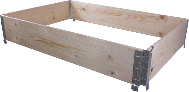 BigDean Palettenrahmen Aufsetzrahmen Stapelrahmen Europalette LxBxH ca. 120x80x19,5 cm Holzrahmen Pa