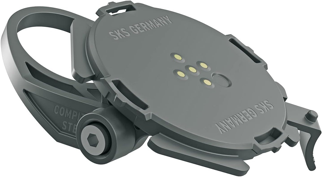 SKS GERMANY COMPIT/STEM Handyhalter für Vorbaumontage (Vorbaumontage (⌀ 1 ⅛ Zoll), Bajonettverschlus