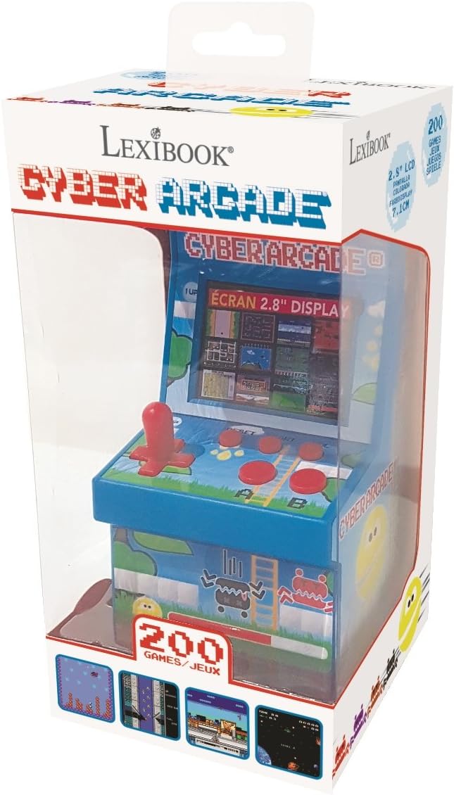 Lexibook Retro spielkonsole Cyber Arcade® 200 spiele, 2,8” LCD-Farbbildschirm JL2940