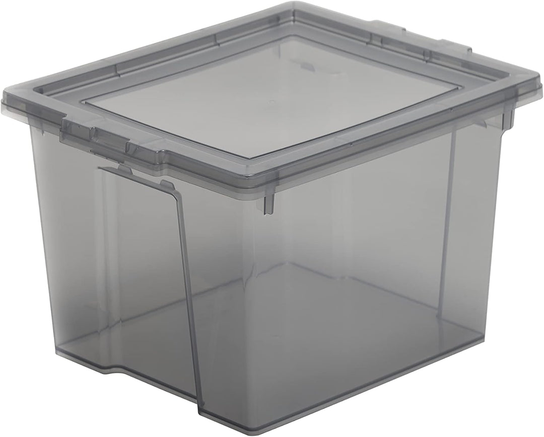 Iris Ohyama, Aufbewahrungsbox aus Kunststoff, 10-Liter-Büro-Aufbewahrungsbox, 8er-Set, BPA-frei, DDU