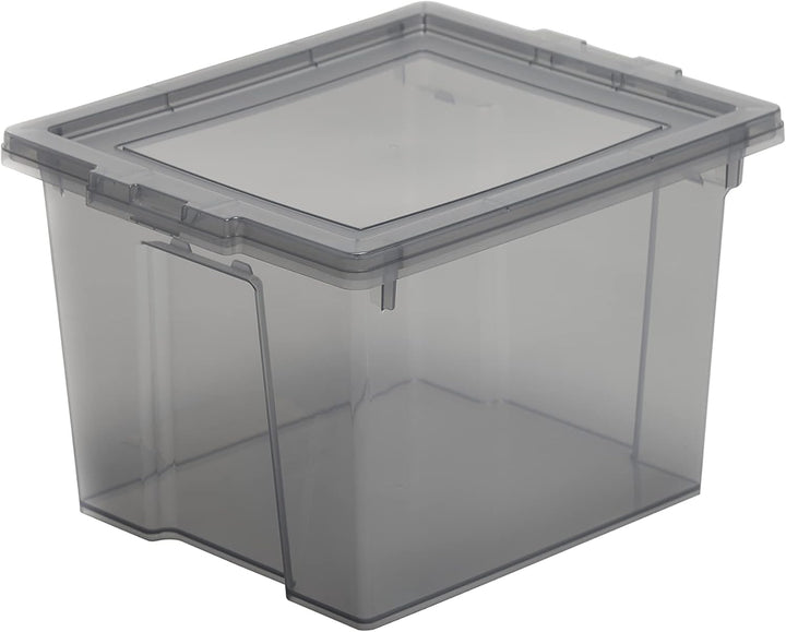 Iris Ohyama, Aufbewahrungsbox aus Kunststoff, 10-Liter-Büro-Aufbewahrungsbox, 8er-Set, BPA-frei, DDU