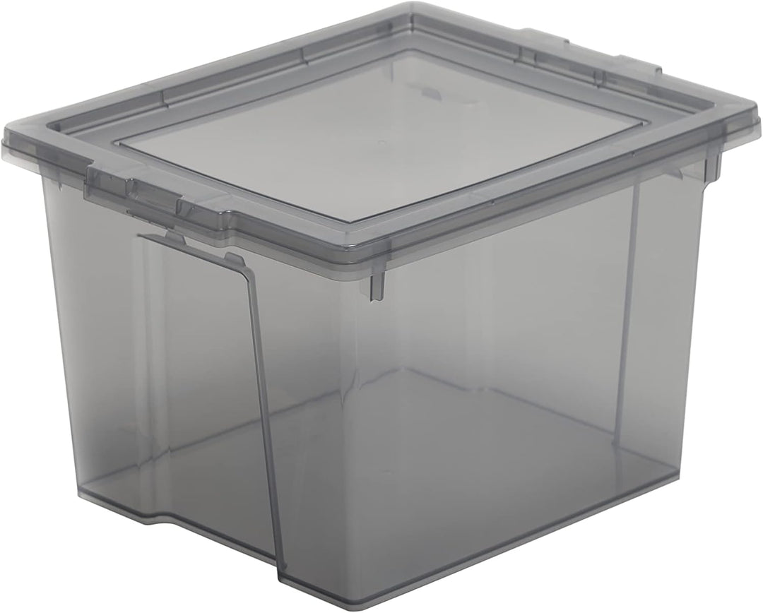 Iris Ohyama, Aufbewahrungsbox aus Kunststoff, 10-Liter-Büro-Aufbewahrungsbox, 8er-Set, BPA-frei, DDU