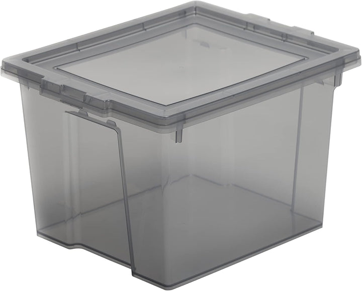 Iris Ohyama, Aufbewahrungsbox aus Kunststoff, 10-Liter-Büro-Aufbewahrungsbox, 8er-Set, BPA-frei, DDU