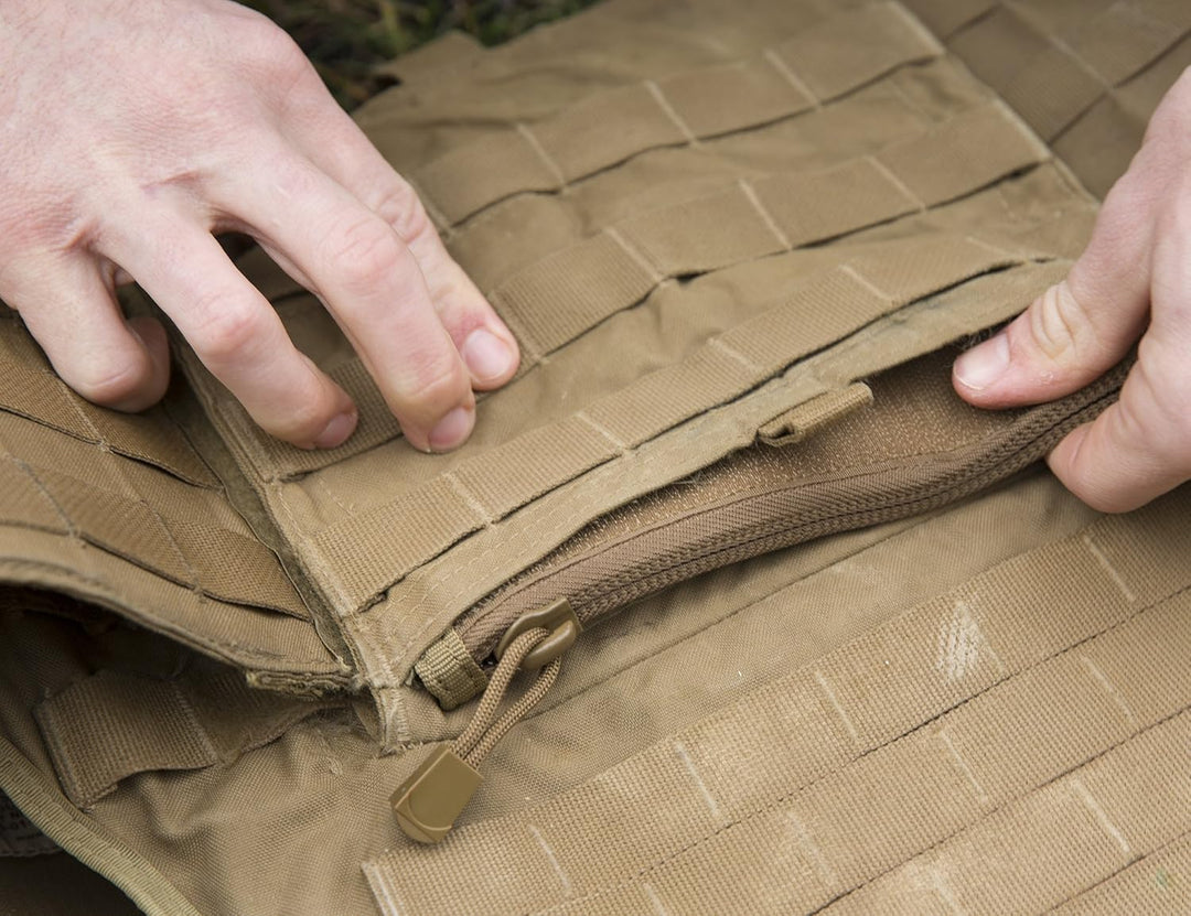 Condor Vanquish Armor System Zubehör Reissverschluss Streifen, 2 Stück pro Pack Coyote Brown, Coyote