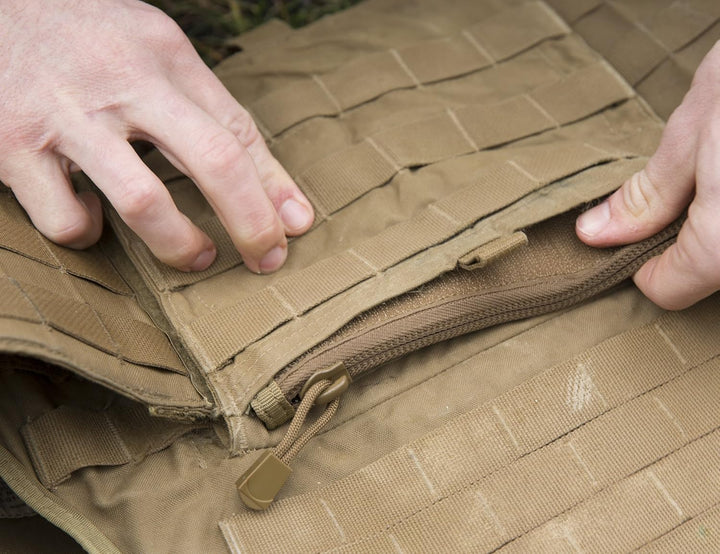 Condor Vanquish Armor System Zubehör Reissverschluss Streifen, 2 Stück pro Pack Coyote Brown, Coyote