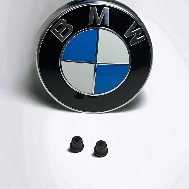 BMW Original Logo für Motorhaube mit Ösen., aus Silber