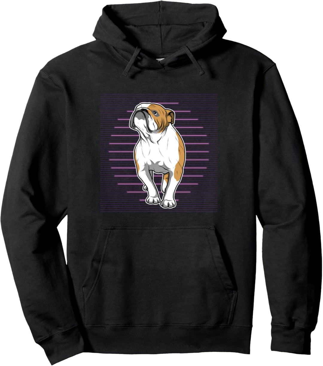 Englische Bulldogge Kapuzenpullover Geschenk Pullover Hoodie
