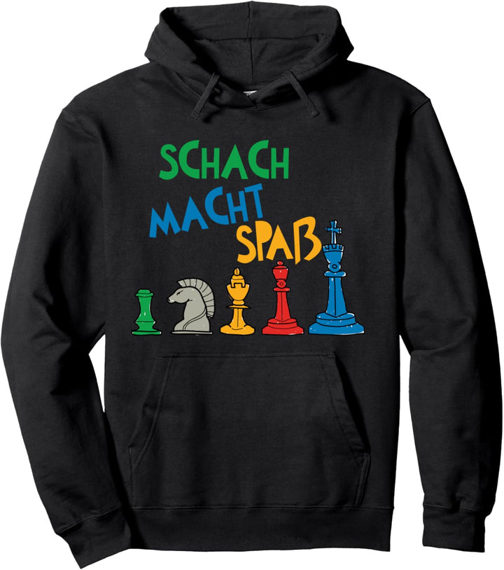 Schach Macht Spass Schachbrett Schachfiguren Grossmeister Pullover Hoodie
